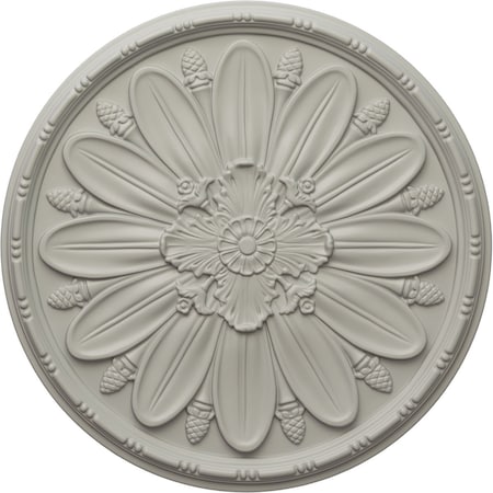 Ekena Millwork Fairfax Ceiling Medallion, Hand-Painted Pot of Cream, 29 7/8"OD x 1 3/8"P CM29FAPCF